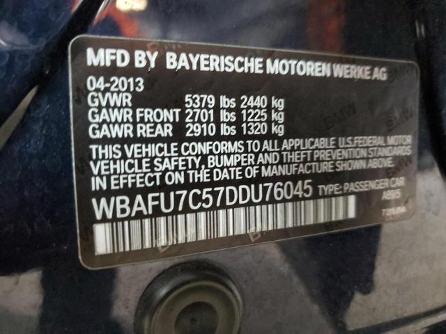  BMW 5 SERIES 2013 Синий