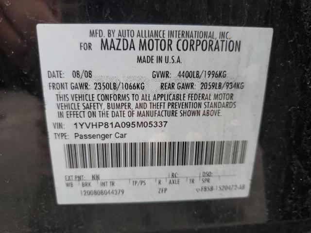 1YVHP81A095M05337 2009 Mazda 6 I