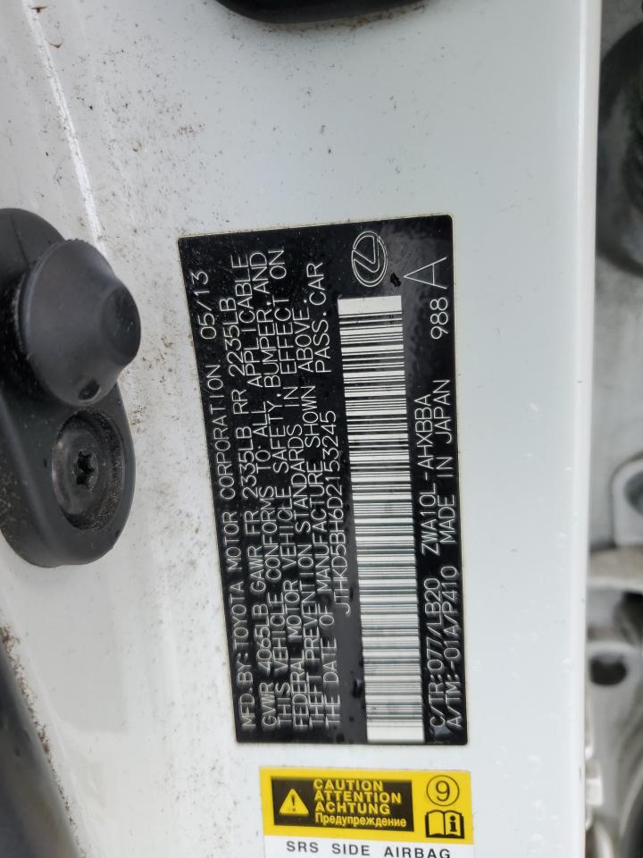 JTHKD5BH6D2153245 2013 Lexus Ct 200