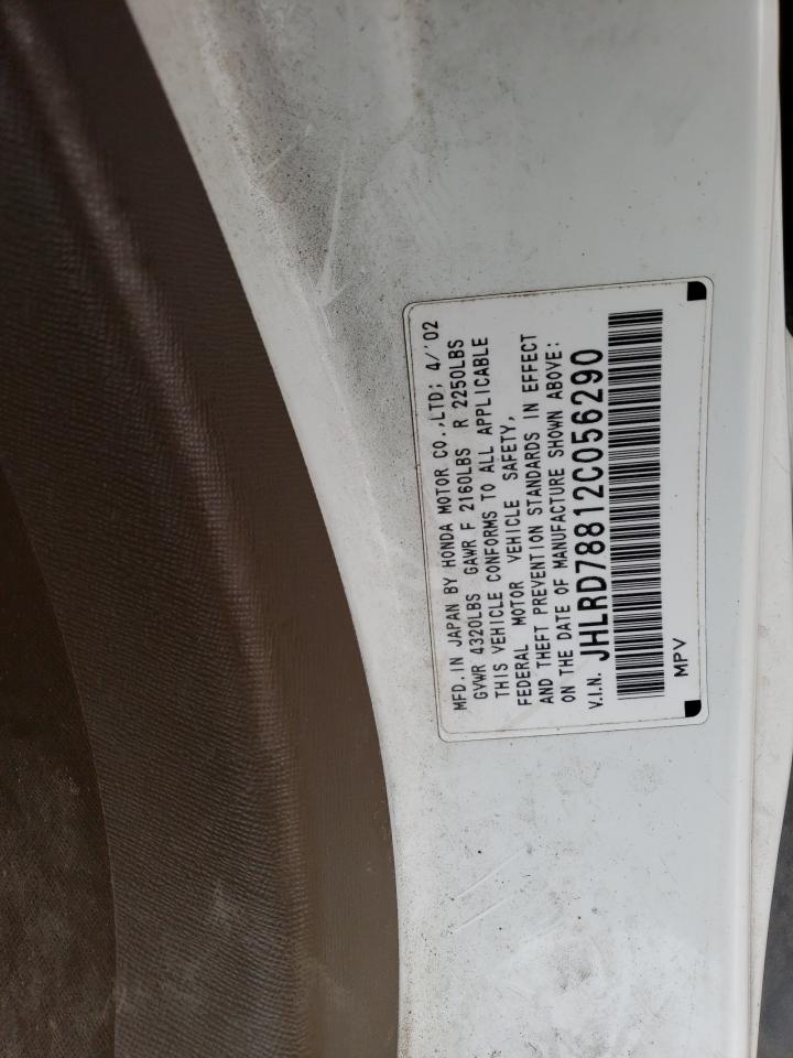 JHLRD78812C056290 2002 Honda Cr-V Ex JHLRD78812C056290 2002 Honda Cr-V Ex
