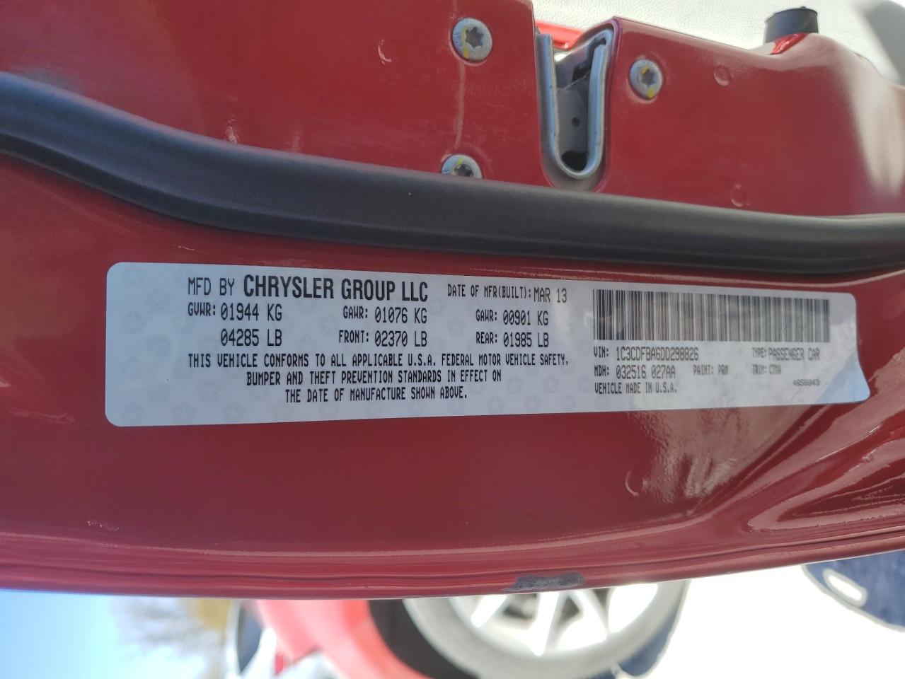 1C3CDFBA6DD298826 2013 Dodge Dart Sxt 1C3CDFBA6DD298826 2013 Dodge Dart Sxt