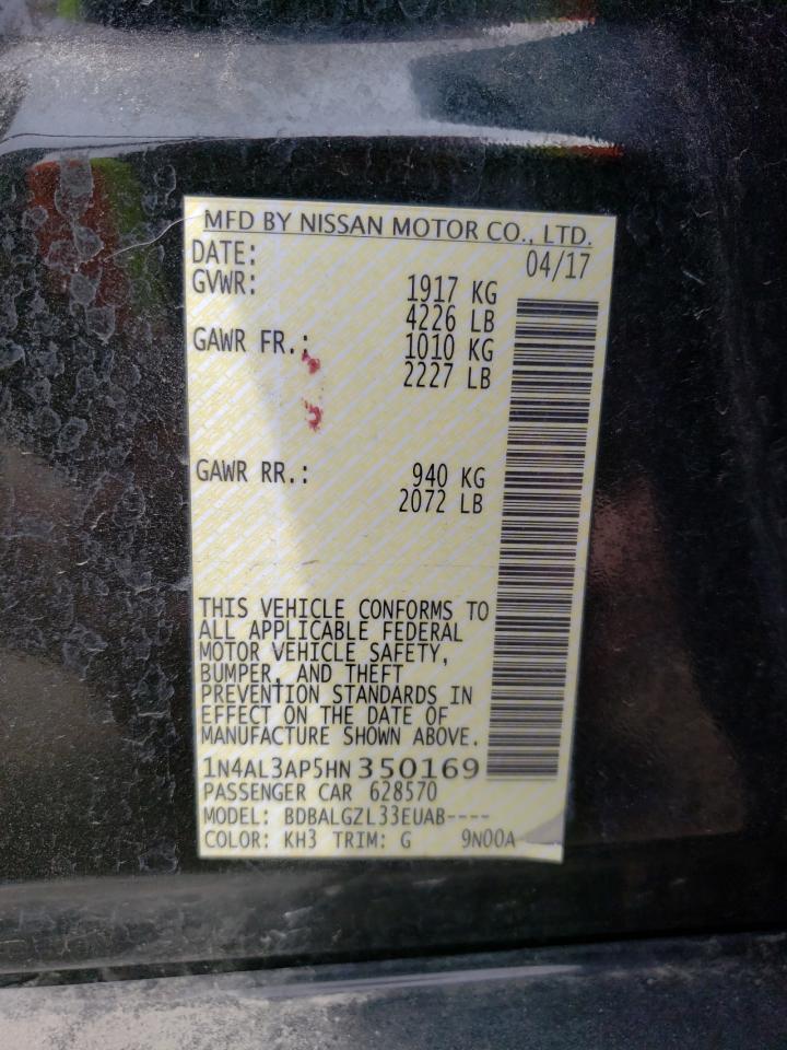 1N4AL3AP5HN350169 NISSAN ALTIMA 2017