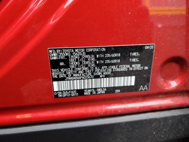2023 SUBARU SOLTERRA P JTMABABA6PA023670