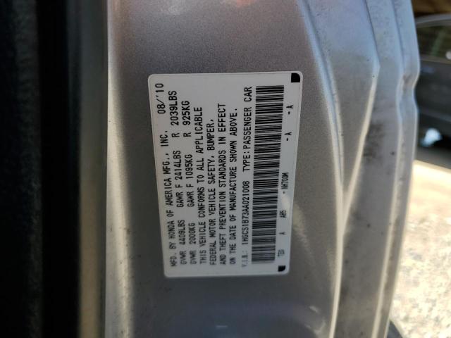 2010 Honda Accord Ex VIN: 1HGCS1B73AA021008 Lot: 48691654