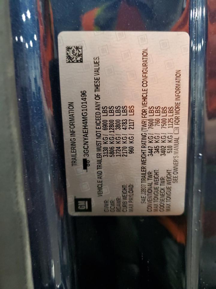 3GCNYAEH4MG101496 CHEVROLET All Models 2021