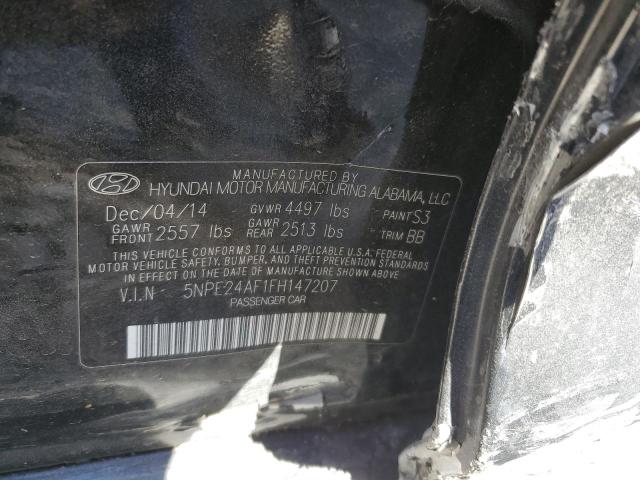 2015 Hyundai Sonata Se VIN: 5NPE24AF1FH147207 Lot: 46964144
