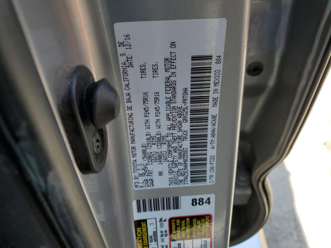 3TMAZ5CN4HM035583 TOYOTA TACOMA 2017