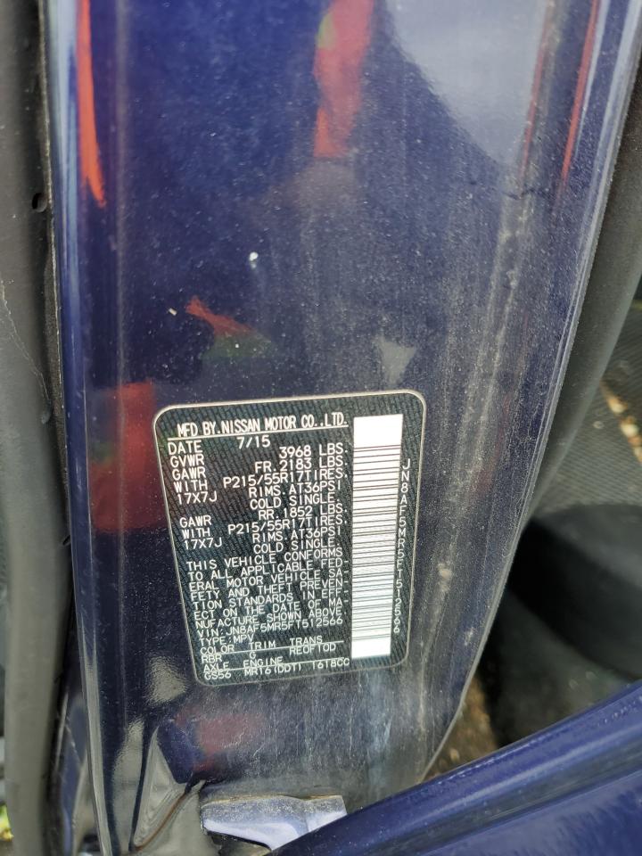 JN8AF5MR5FT512566 2015 Nissan Juke S