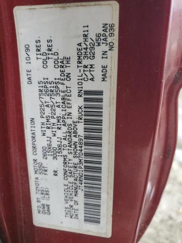 1991 Toyota Pickup 1/2 Ton Short Wheelbase Dlx VIN: JT4RN01P3M7044897 Lot: 48403154