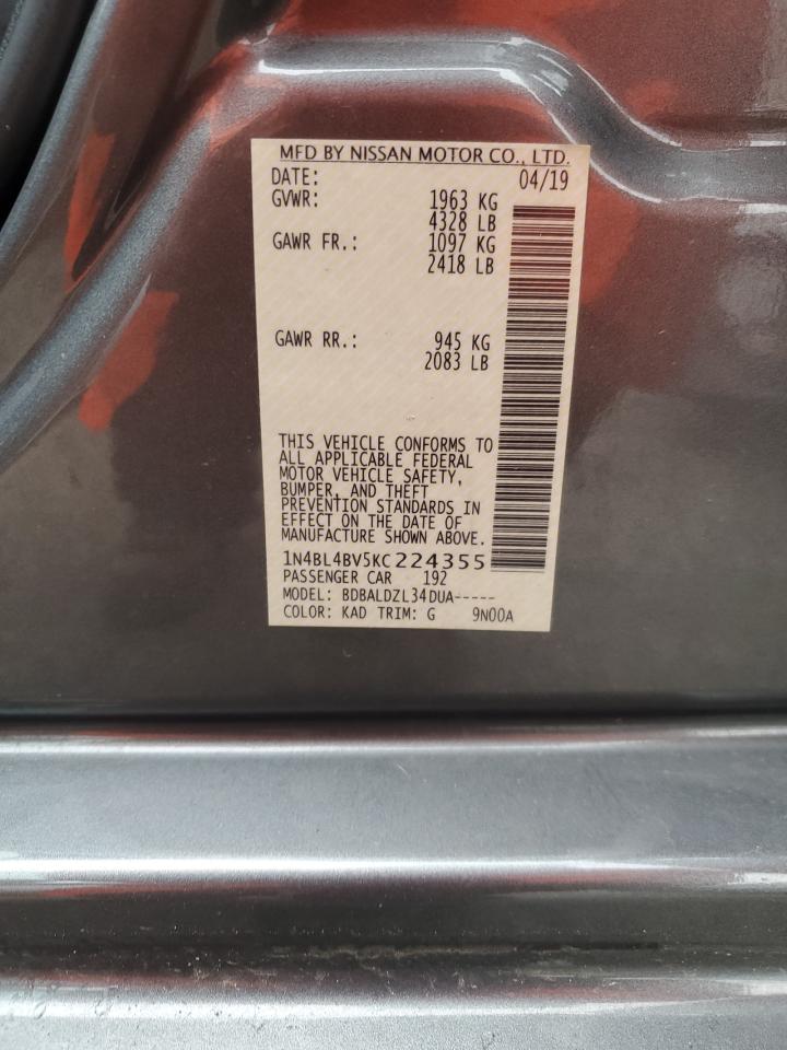 1N4BL4BV5KC224355 NISSAN ALTIMA 2019