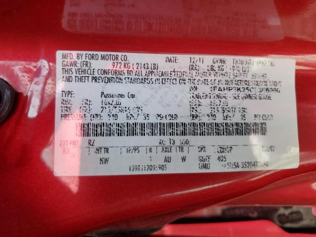 2012 Ford Focus Se VIN: 1FAHP3K25CL306960 Lot: 48794944