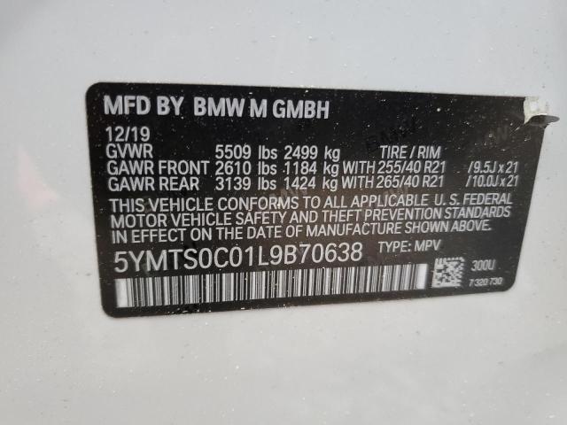 2020 BMW X3 M COMPE 5YMTS0C01L9B70638