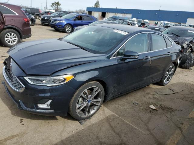 Lot #2457474253 2020 FORD FUSION TIT salvage car