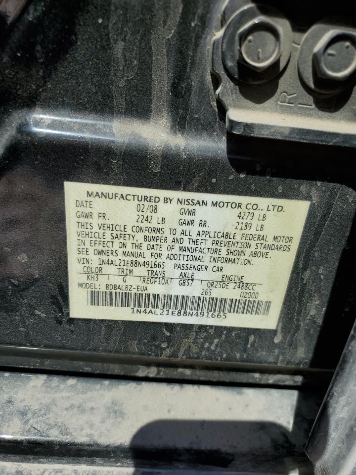 1N4AL21E88N491665 2008 Nissan Altima 2.5