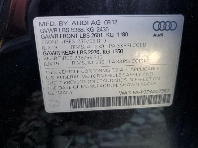 VIN WA1LFAFP3DA007587 2013 Audi Q5, Premium Plus no.13