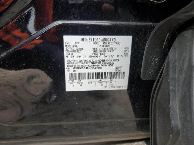 2019 Ford Edge Se VIN: 2FMPK3G90KBB43333 Lot: 47679774