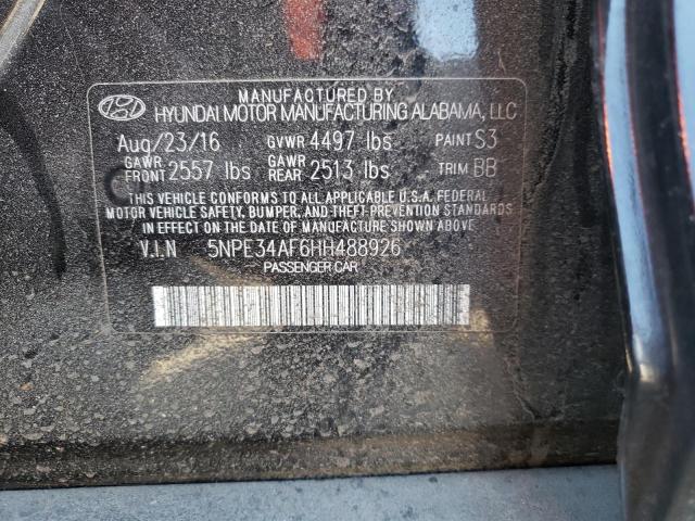 2017 HYUNDAI SONATA SPO - 5NPE34AF6HH488926