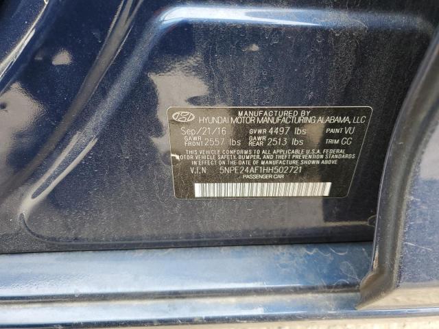 2017 Hyundai Sonata Se VIN: 5NPE24AF1HH502721 Lot: 47357524