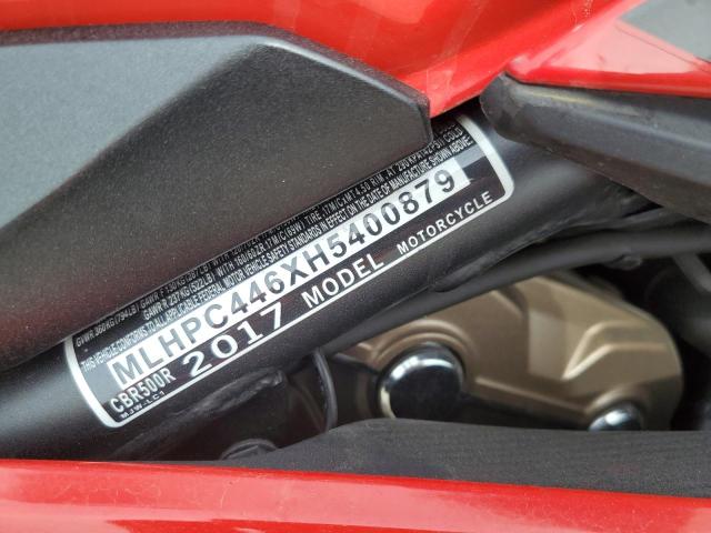 2017 HONDA CBR500 R MLHPC446XH5400879