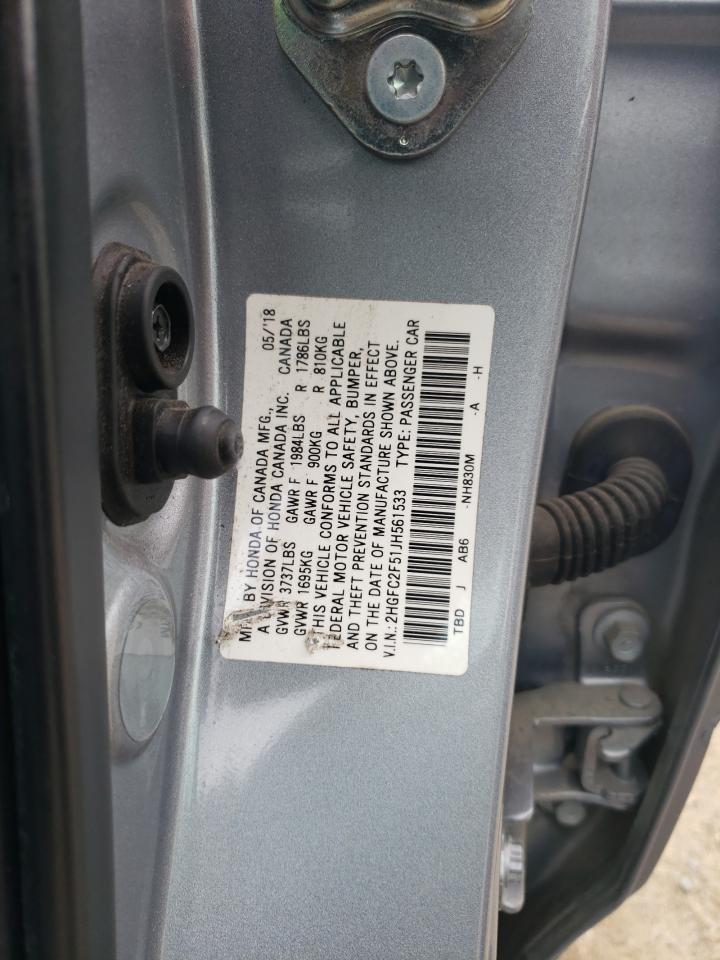 2HGFC2F51JH561533 HONDA CIVIC 2018