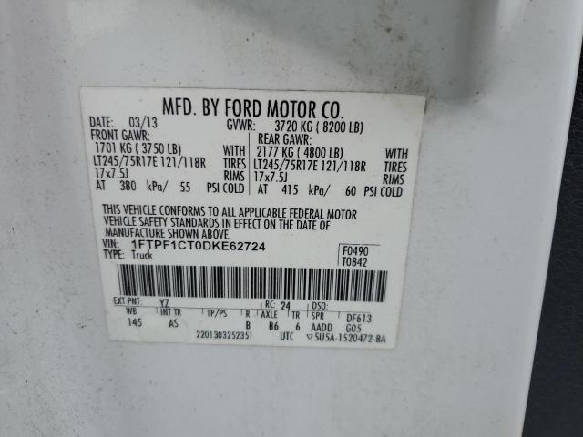 1FTPF1CT0DKE62724 | 2013 Ford f150