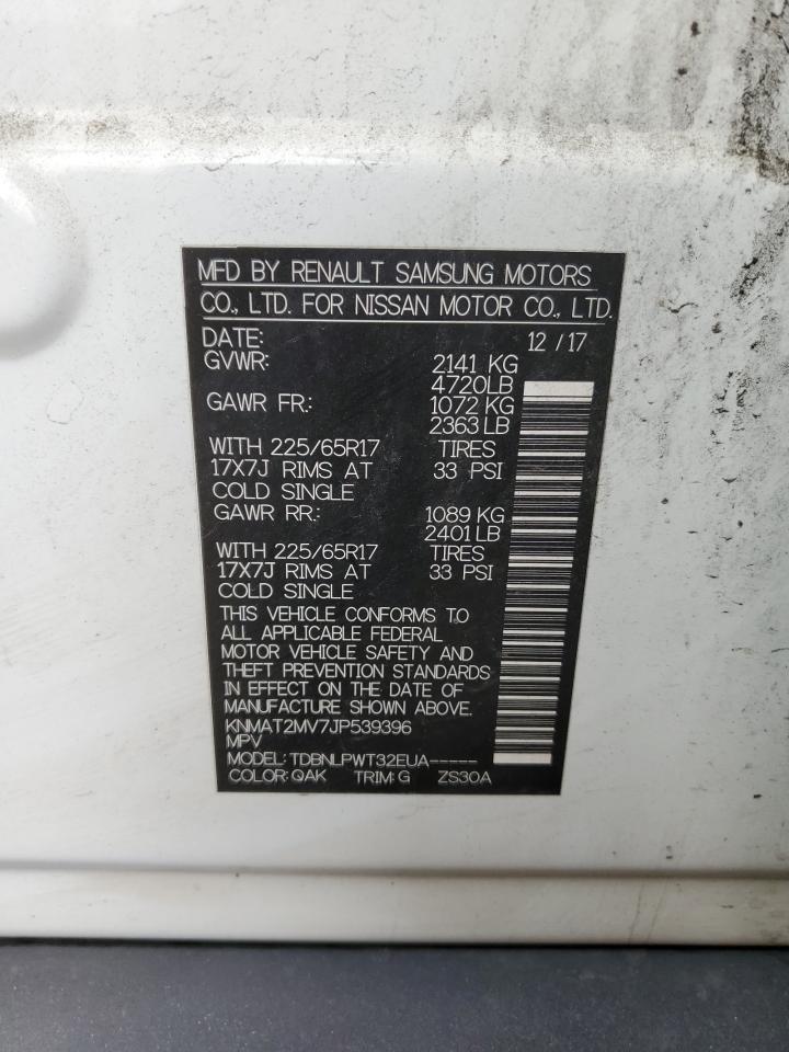 KNMAT2MV7JP539396 NISSAN ROGUE 2018