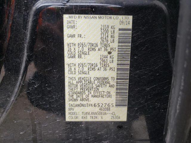 2015 NISSAN XTERRA X 5N1AN0NU3FN652765