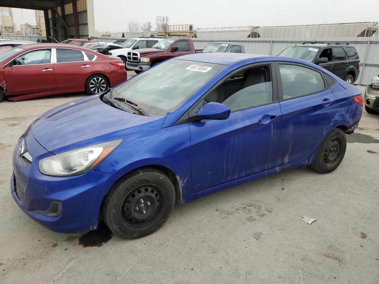 Lot #2485245764 2014 HYUNDAI ACCENT GLS