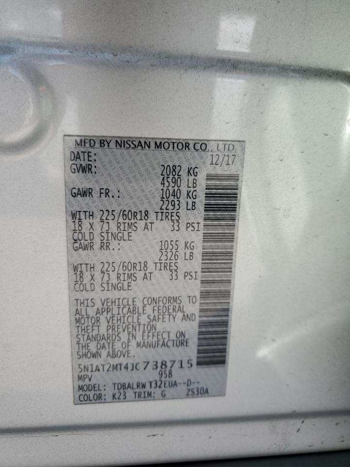 5N1AT2MT4JC738715 2018 Nissan Rogue S