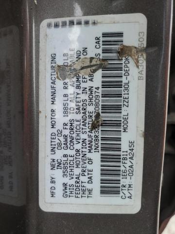 2003 Toyota Corolla Ce VIN: 1NXBR32EX3Z080974 Lot: 46214454