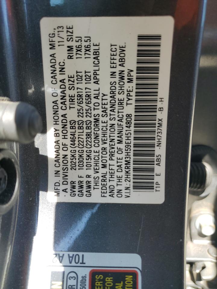 2HKRM3H59EH514808 2014 Honda Cr-V Ex