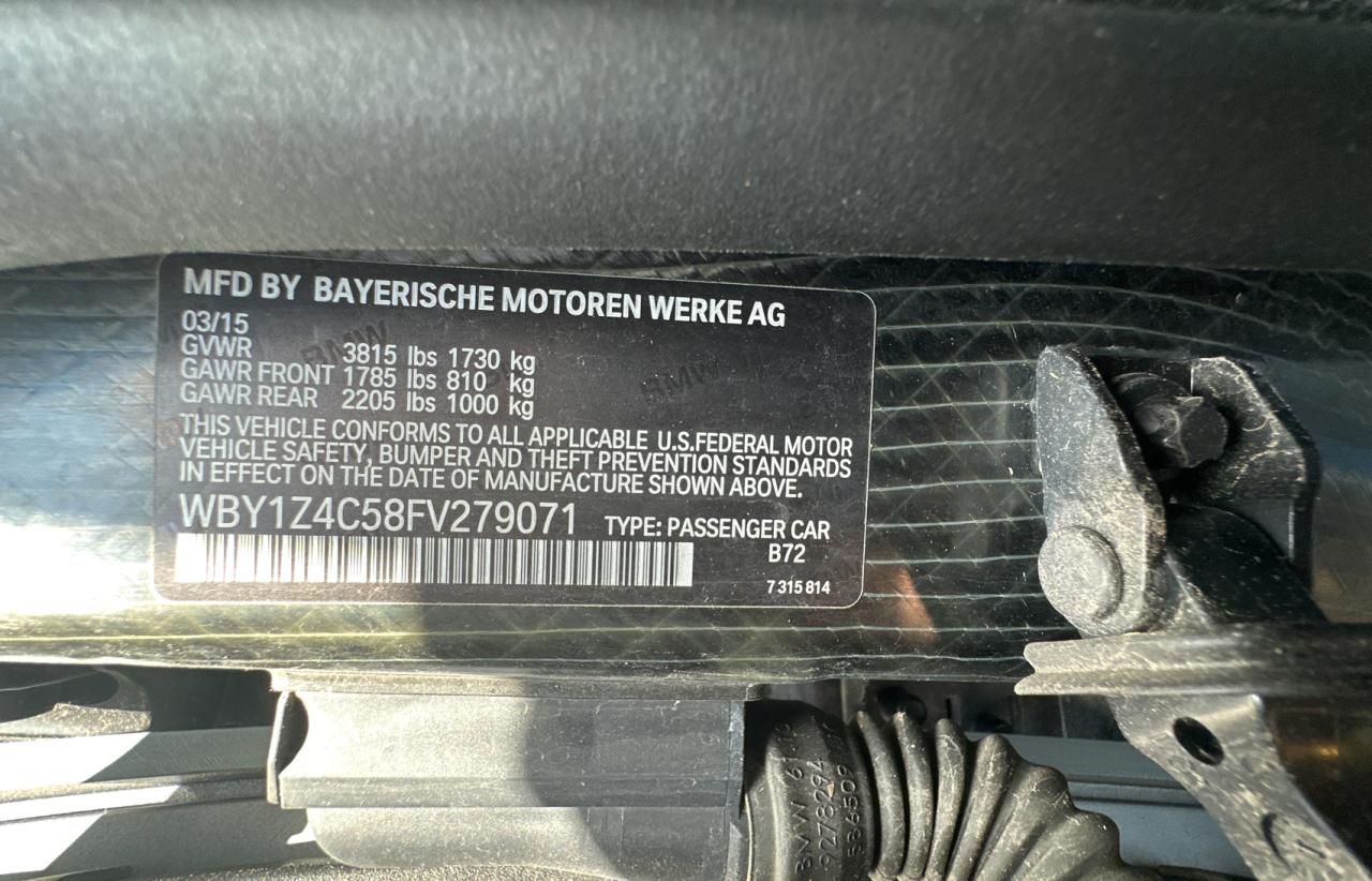 WBY1Z4C58FV279071 2015 BMW I3 Rex