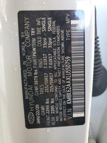 2020 HYUNDAI KONA SEL P - KM8K62AAXLU550759