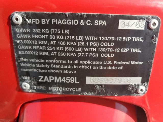 2008 VESPA GTS 250 ZAPM459L085007818