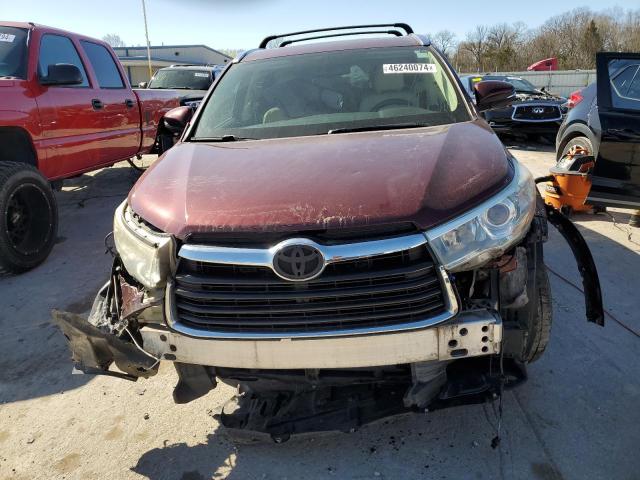 VIN 5TDKKRFH1FS082699 2015 Toyota Highlander, Xle no.5