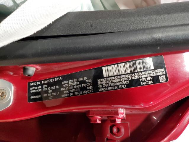 2017 FIAT 500X LOUNG ZFBCFYDB9HP600429