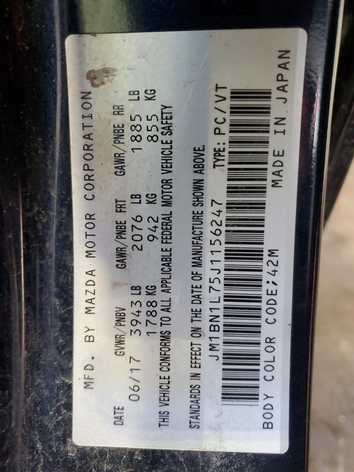 JM1BN1L75J1156247 2018 Mazda 3 Touring