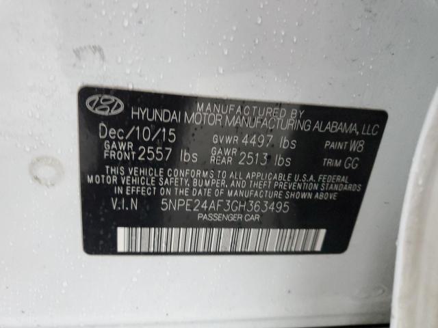 2016 HYUNDAI SONATA SE - 5NPE24AF3GH363495