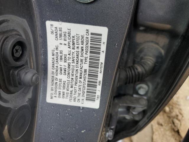 2HGFC2F57JH575386 | 2018 Honda civic lx