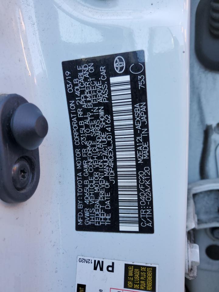 JTDP4RCEXLJ014162 TOYOTA COROLLA 2020