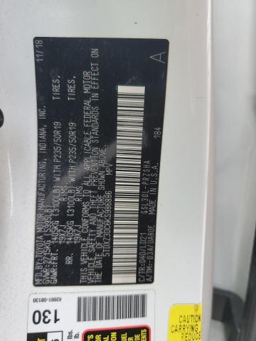 2019 TOYOTA SIENNA SE 5TDXZ3DC6KS986886