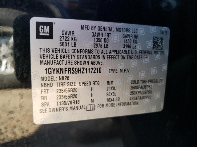 2017 CADILLAC XT5 PLATIN - 1GYKNFRS9HZ117210