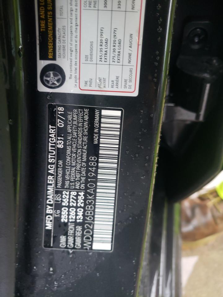 2019 Mercedes-Benz Cls Amg 53 4Matic vin: WDD2J6BB3KA019488