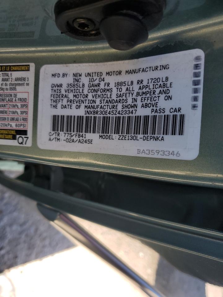 1NXBR30E45Z423347 2005 Toyota Corolla Ce