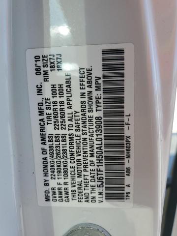 2010 Honda Accord Crosstour Exl VIN: 5J6TF1H50AL013908 Lot: 45680184