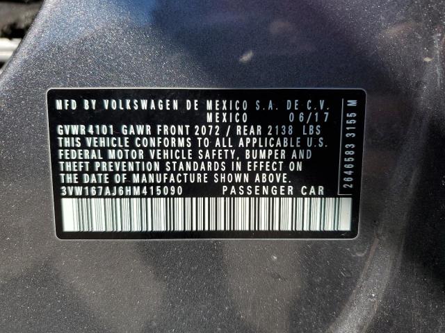 2017 VOLKSWAGEN JETTA S - 3VW167AJ6HM415090