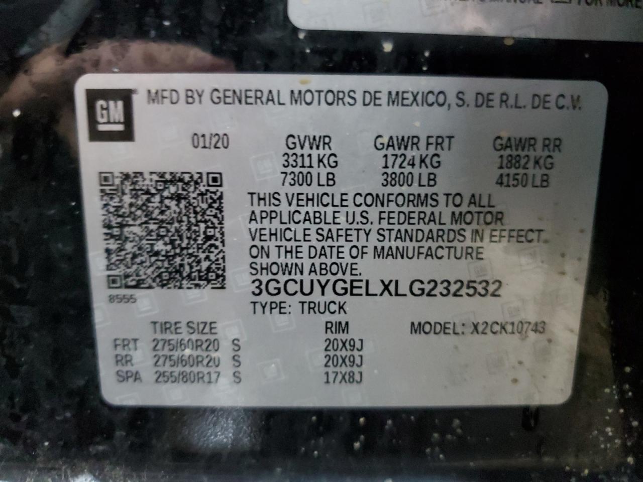 3GCUYGELXLG232532 CHEVROLET ALL Models 2020