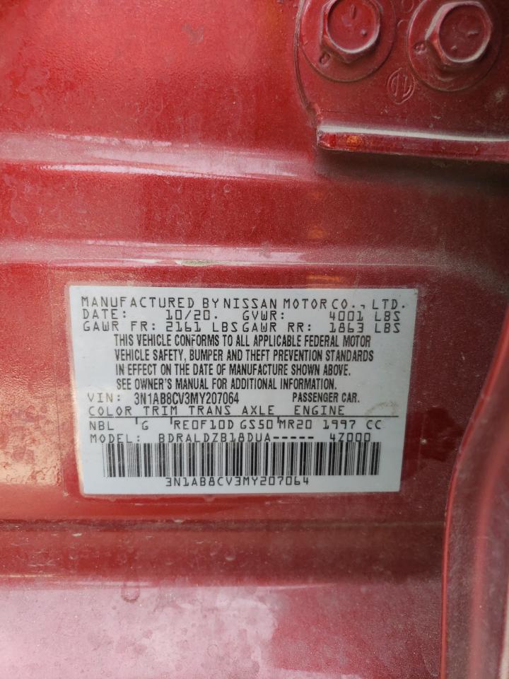 3N1AB8CV3MY207064 NISSAN SENTRA 2021