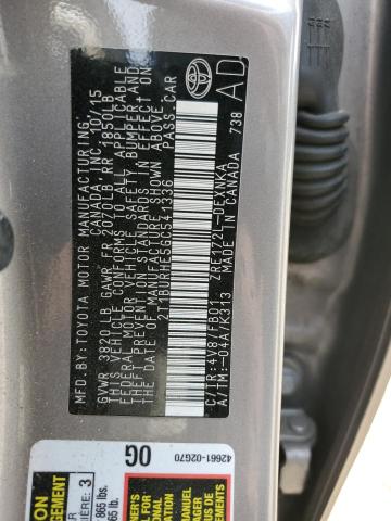 2016 TOYOTA COROLLA L - 2T1BURHE5GC541336