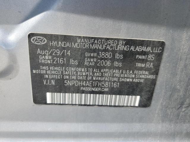 5NPDH4AE1FH581161 2015 HYUNDAI ELANTRA - Image 12